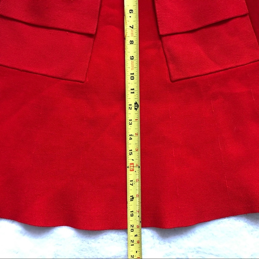 A.L.C. Flared Skirt w/ Front Pockets Size Small Mod Retro Trendy Modern - Picture 6 of 10